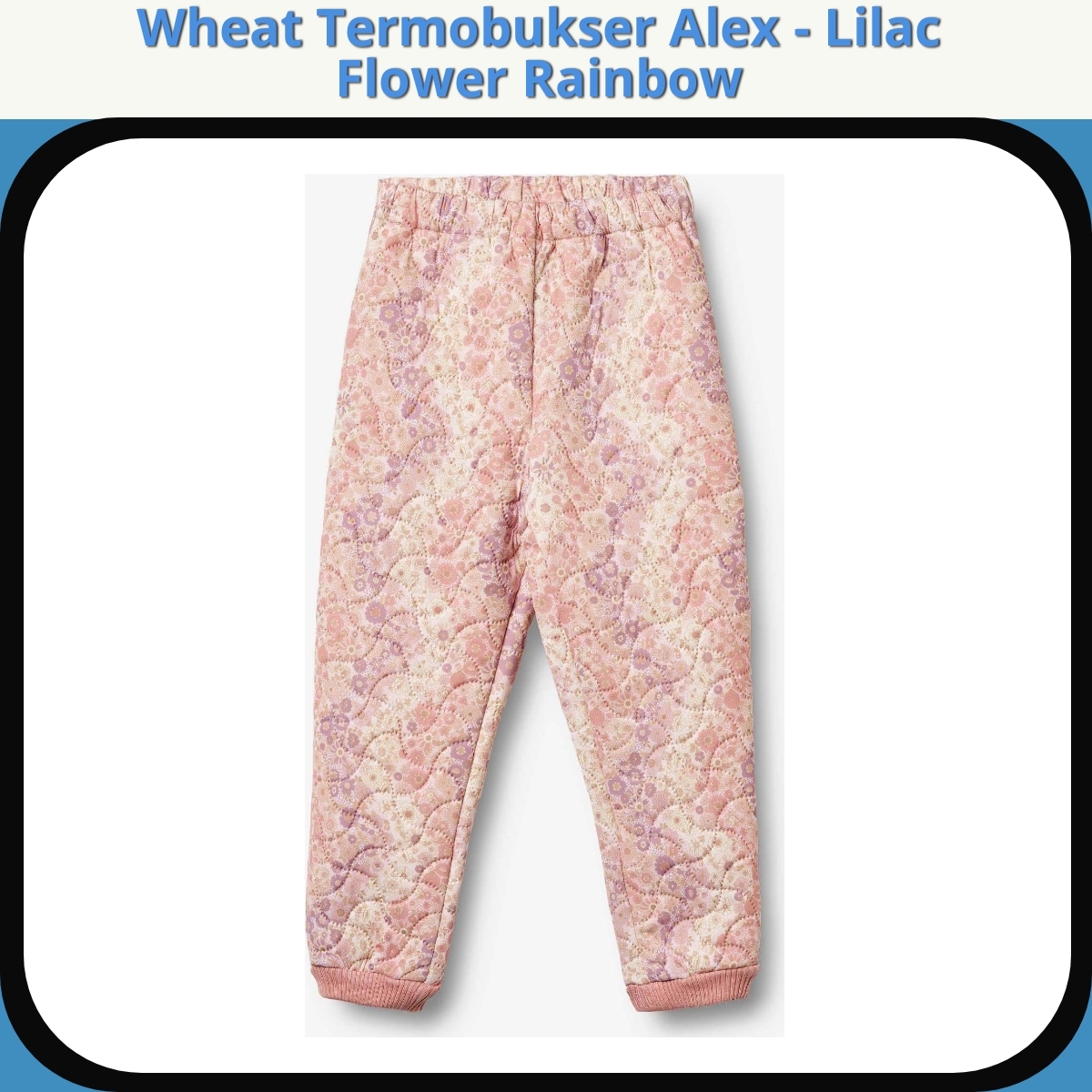 Anmeldelse af Wheat Termobukser Alex - Lilac Flower Rainbow