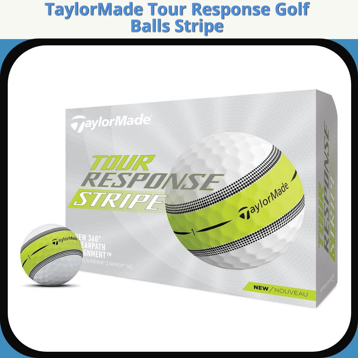 Anmeldelse af TaylorMade Tour Response Golf Balls Stripe