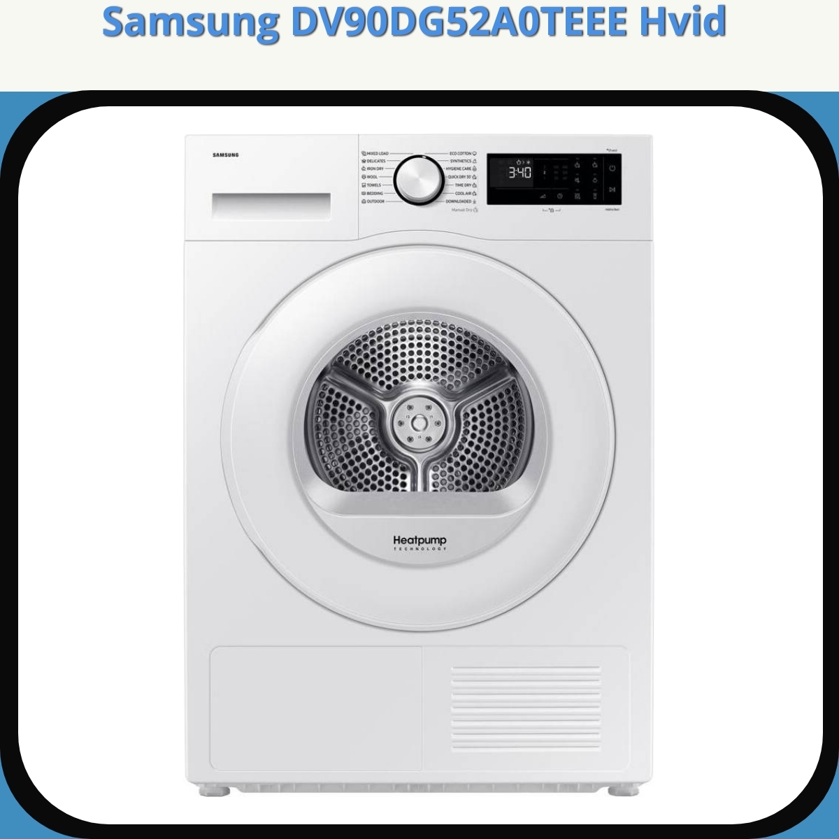 Anmeldelse af Samsung DV90DG52A0TEEE Hvid