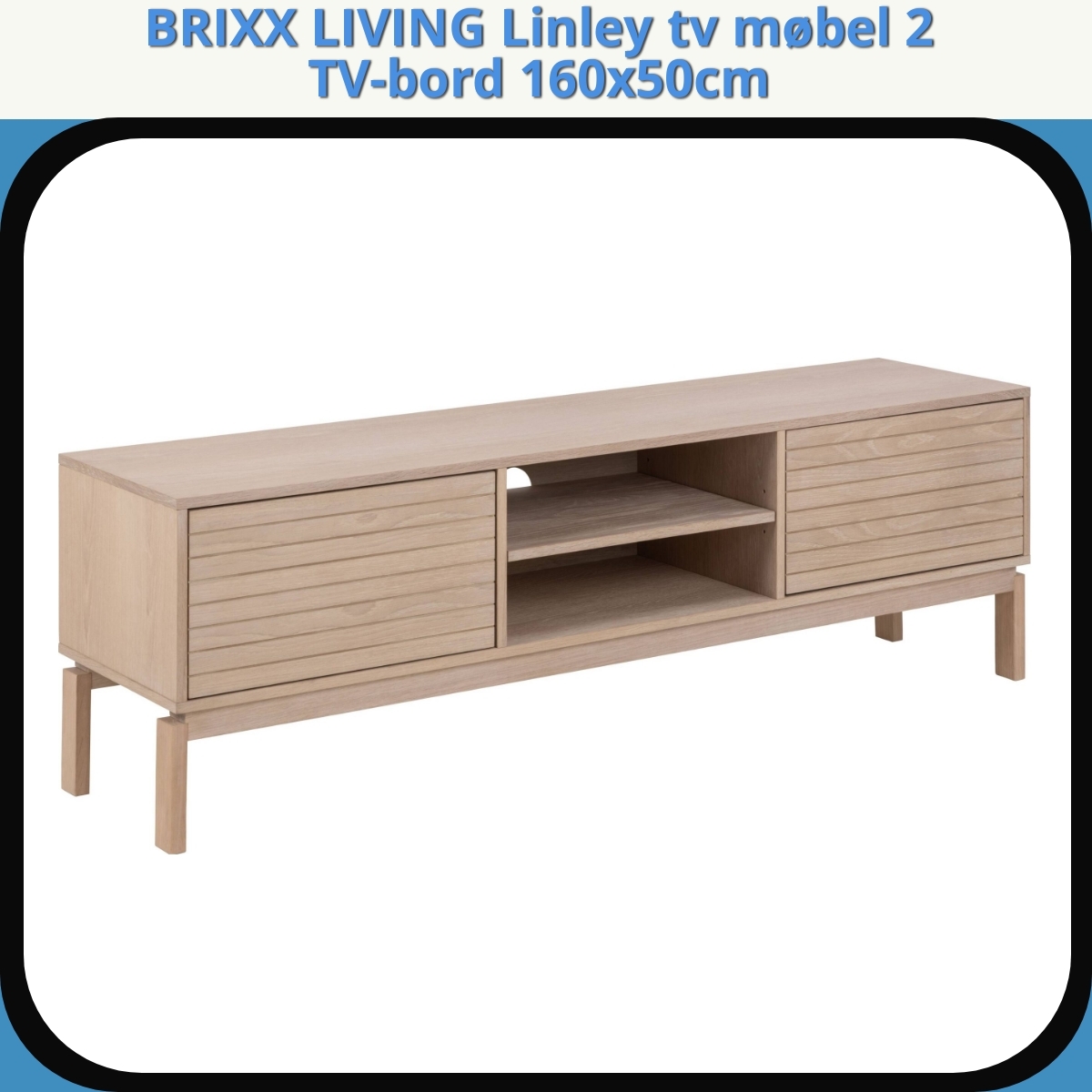 Anmeldelse af BRIXX LIVING Linley tv møbel 2 TV-bord 160x50cm