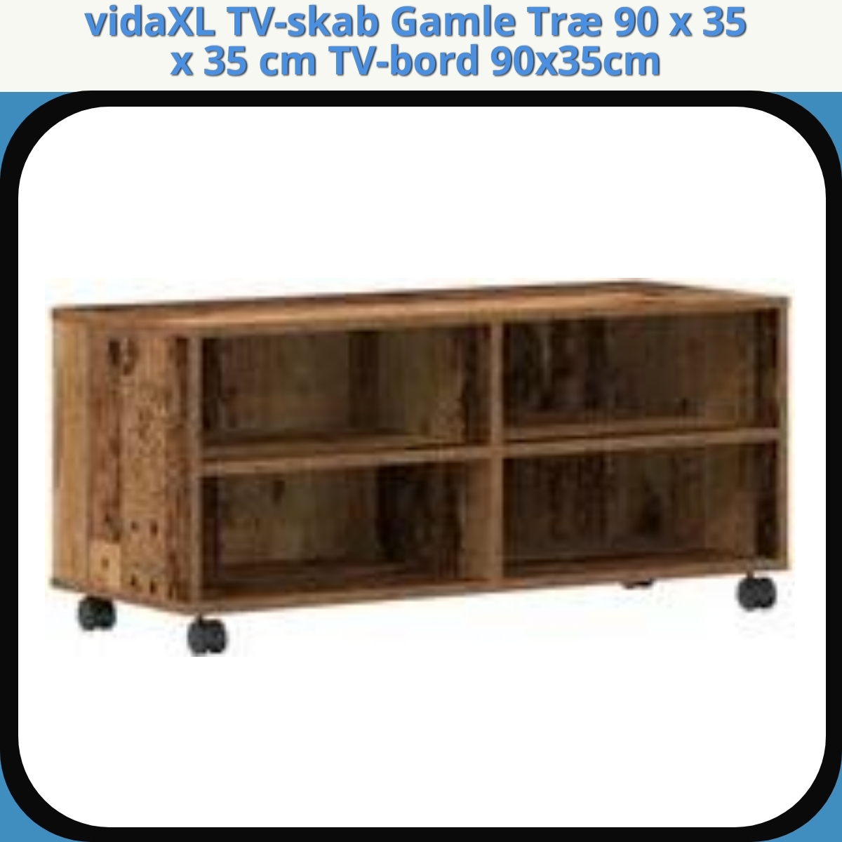 Anmeldelse af vidaXL TV-skab Gamle Træ 90 x 35 x 35 cm TV-bord 90x35cm