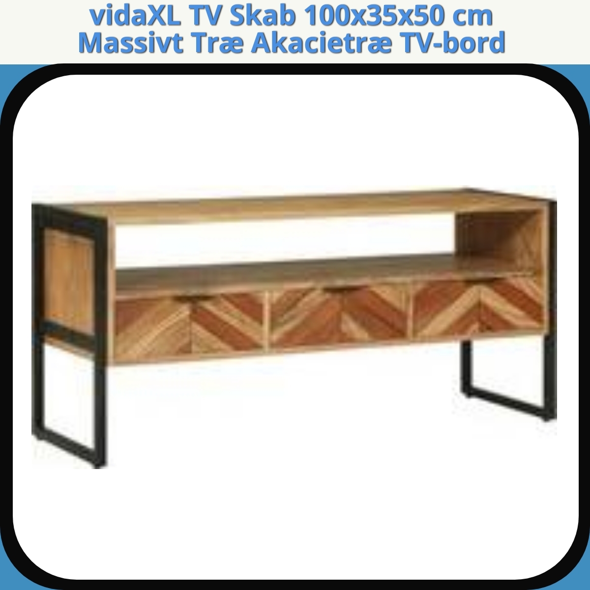 Anmeldelse af vidaXL TV Skab 100x35x50 cm Massivt Træ Akacietræ TV-bord
