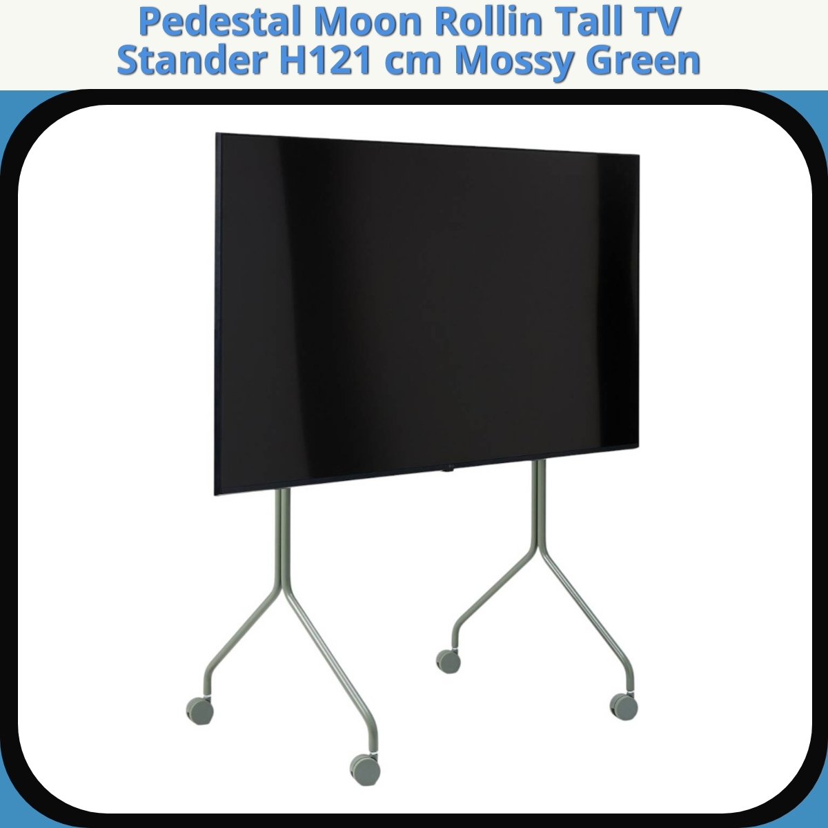 Anmeldelse af Pedestal Moon Rollin Tall TV Stander H121 cm Mossy Green