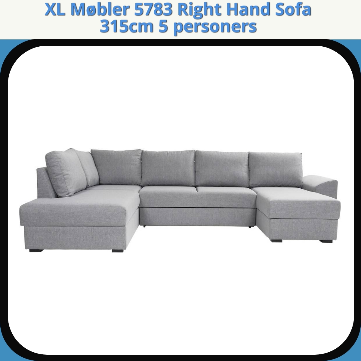 Anmeldelse af XL Møbler 5783 Right Hand Sofa 315cm 5 personers