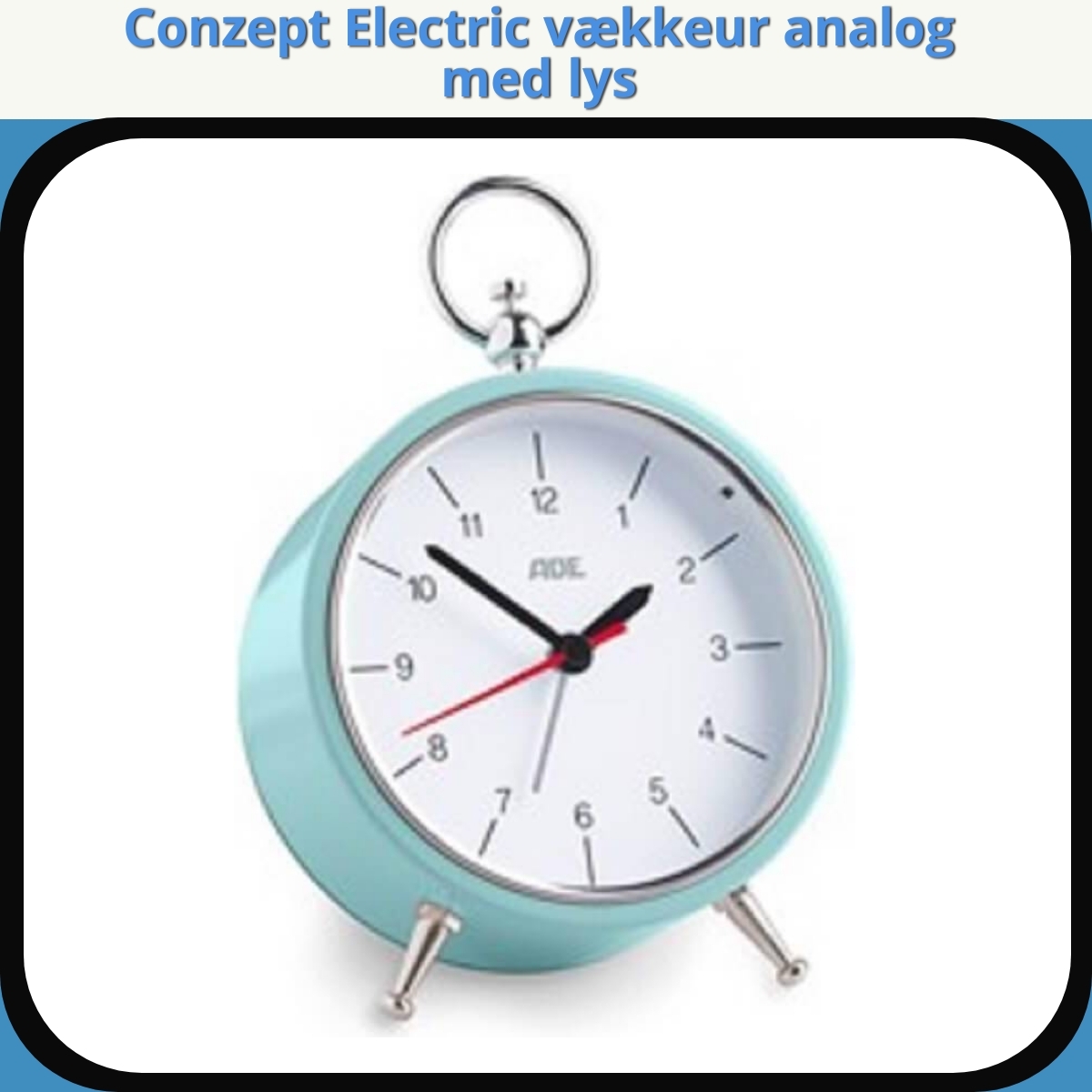 Anmeldelse af Conzept Electric vækkeur analog med lys