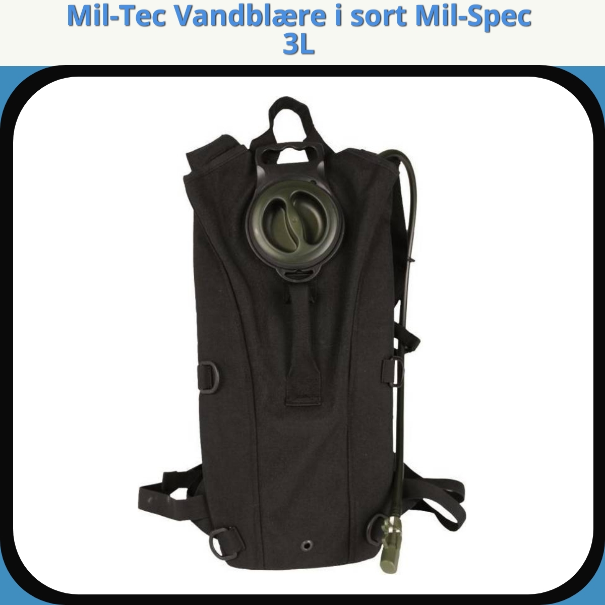 Anmeldelse af Mil-Tec Vandblære i sort Mil-Spec 3L