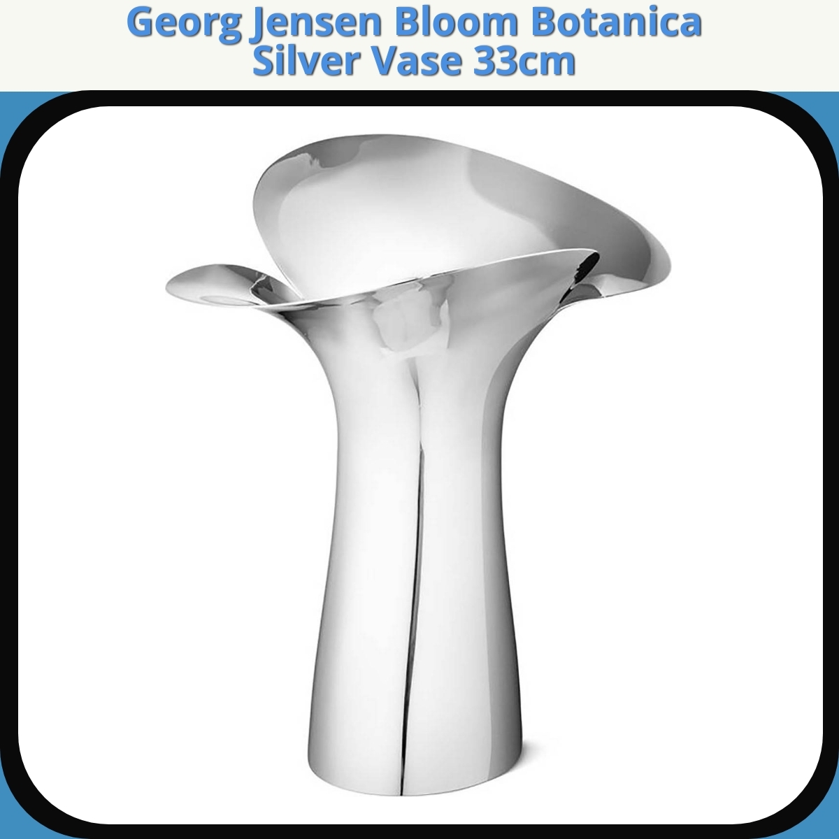 Anmeldelse af Georg Jensen Bloom Botanica Silver Vase 33cm