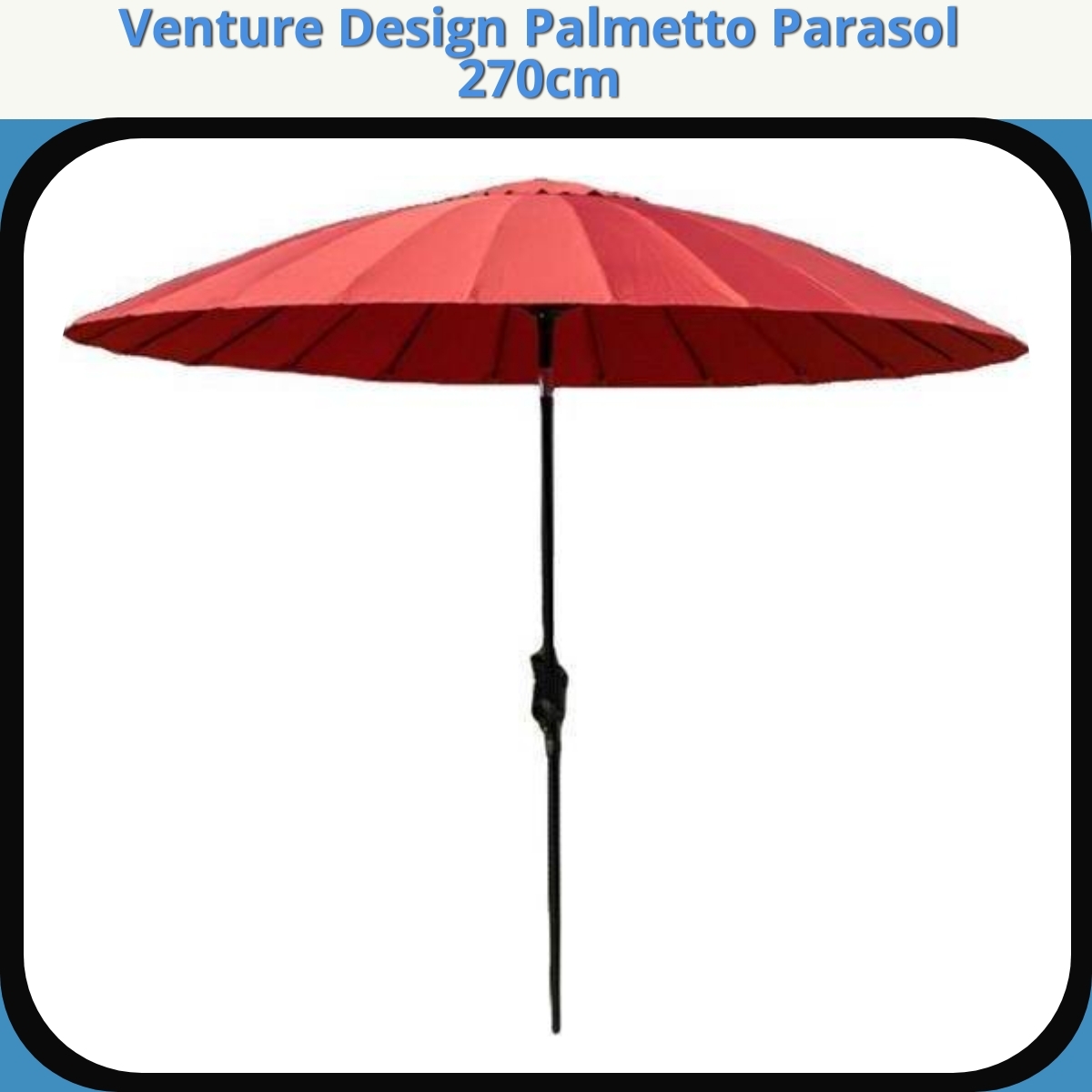 Anmeldelse af Venture Design Palmetto Parasol 270cm