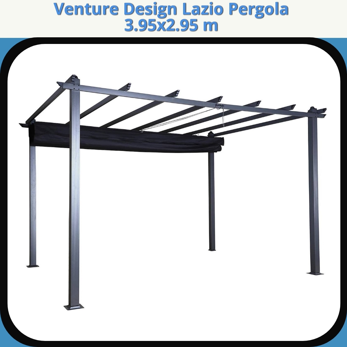 Anmeldelse af Venture Design Lazio Pergola 3.95x2.95 m