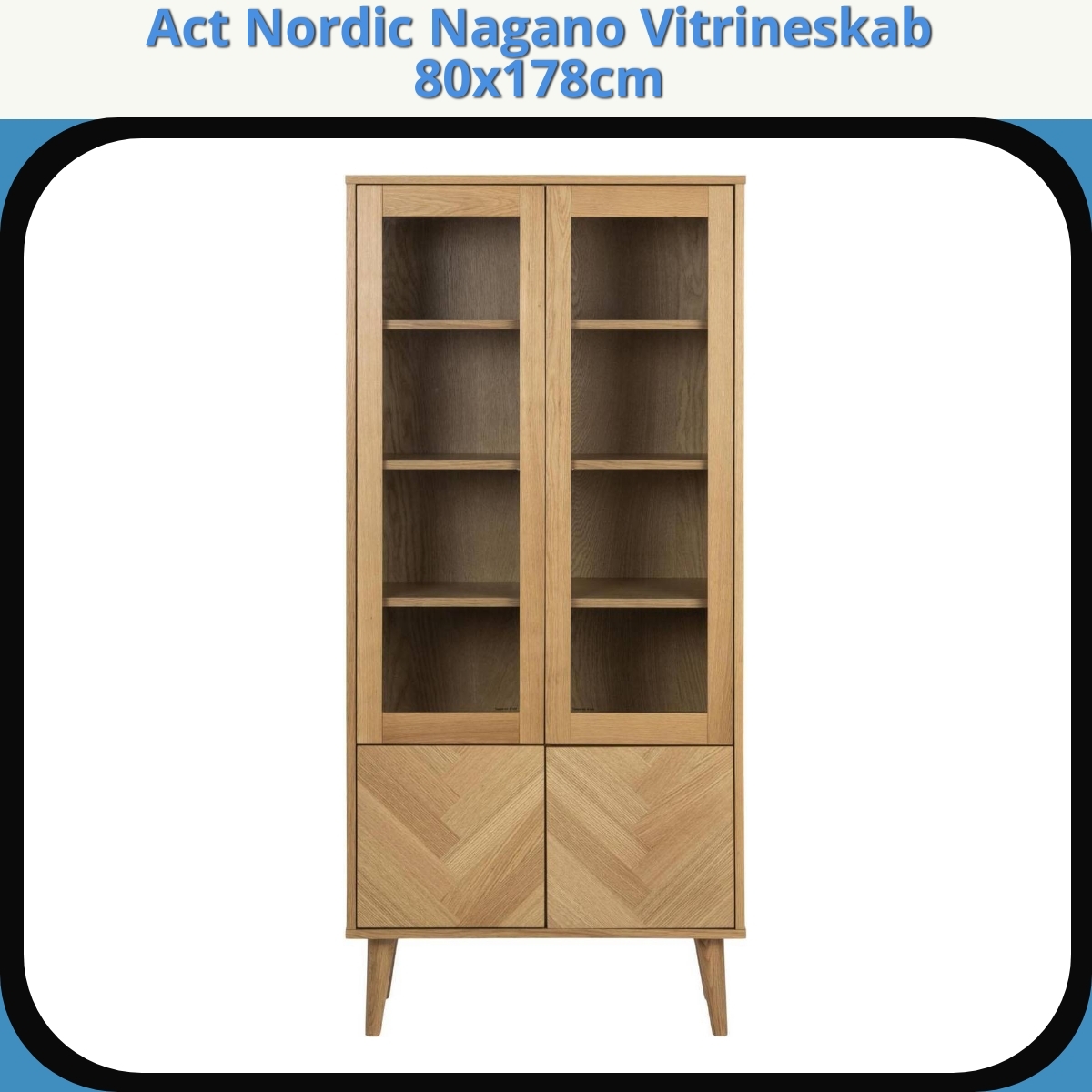 Anmeldelse af Act Nordic Nagano Vitrineskab 80x178cm