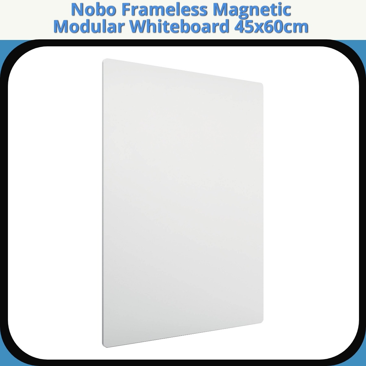 Anmeldelse af Nobo Frameless Magnetic Modular Whiteboard 45x60cm
